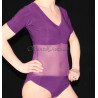 Body justaucorps de danse orientale violet