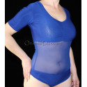 Body justaucorps de danse orientale bleu roy