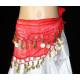 Ceinture de danse orientale enfant rouge