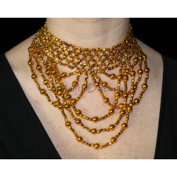 Collier élastique doré