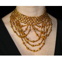 Collier élastique doré