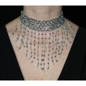 Collier élastique argenté