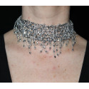Collier élastique argenté