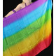 Voile de danse orientale en soie rainbow