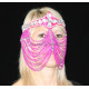 Masque de danse orientale fuschia