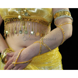 Lacet de bras de danse orientale doré