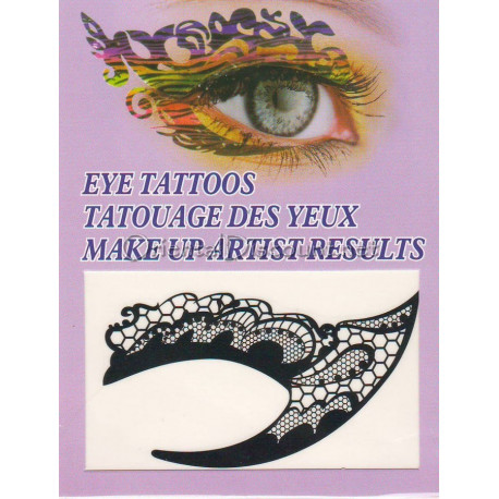 Tatouage des yeux dentelle 