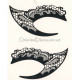 Tatouage des yeux dentelle 