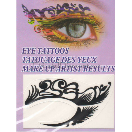 Tatouage des yeux arabesques