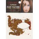 Tatouage des yeux arabesques marronné