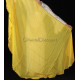 Voile demi lune de danse orientale jaune doré