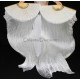Eventail de danse orientale blanc