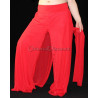 Pantalon de cours de danse orientale rouge