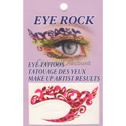 Tatouage des yeux arabesques violines