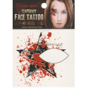 Tatouage des yeux étoile rouge noir