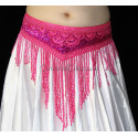 Ceinture de danse orientale perlée fuschia