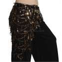 ceinture de danse orientale noir doré
