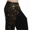 ceinture de danse orientale noir doré