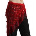 ceinture de danse orientale rouge