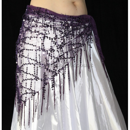 ceinture de danse orientale violet