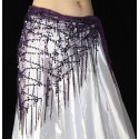 ceinture de danse orientale violet