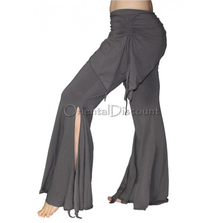 Pantalon de cours de danse orientale gris