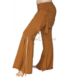 Pantalon de cours de danse orientale camel