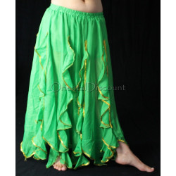 Jupe de danse orientale vert