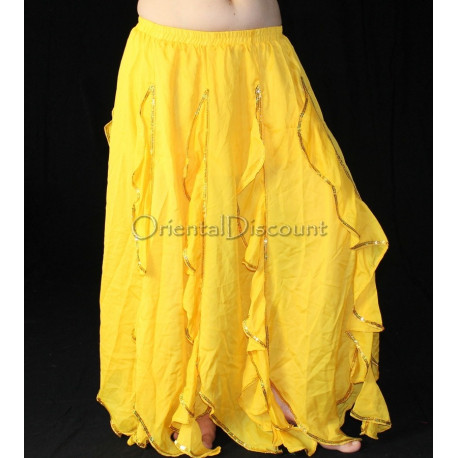 Jupe de danse orientale jaune