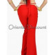 Pantalon de cours de danse orientale rouge