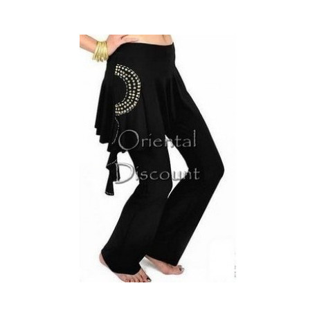 Pantalon de cours de danse orientale noir