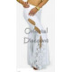 Pantalon de cours de danse orientale blanc
