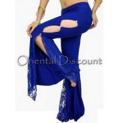 Pantalon de cours de danse orientale bleu roy