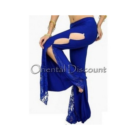Pantalon de cours de danse orientale bleu roy