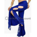 Pantalon de cours de danse orientale bleu roy