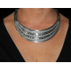 Collier fantaisie argenté