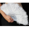 Eventail plume blanc