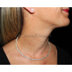 Parure strass ras de cou