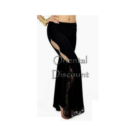 Pantalon de cours de danse orientale noir