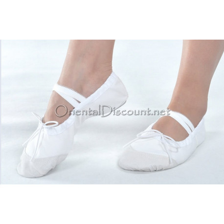Chaussons de danse orientale blanc