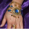 Bracelet bague bleu roy 