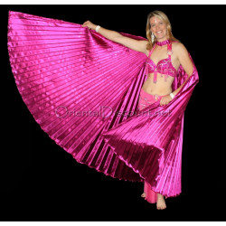 Ailes d'isis de danse orientale fushia opaque