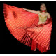 Ailes d'isis de danse orientale rouge opaque