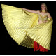 Ailes d'isis de danse orientale doré opaque