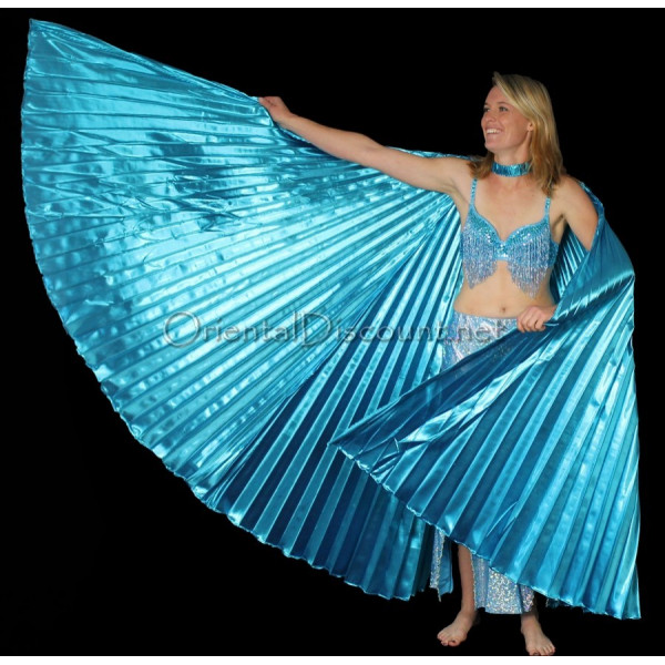 Ailes Isis Pour Danse Du Ventre - Avec Baguettes - Envergure 300cm - Polyester - Plusieurs Couleurs