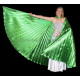 Ailes d'isis de danse orientale vert opaque