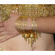 Lot de bracelets à sequins dorés