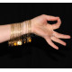 Lot de bracelets à sequins dorés