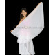 Voile demi lune enfant de danse orientale blanc
