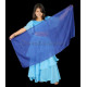 Voile enfant de danse orientale bleu roy